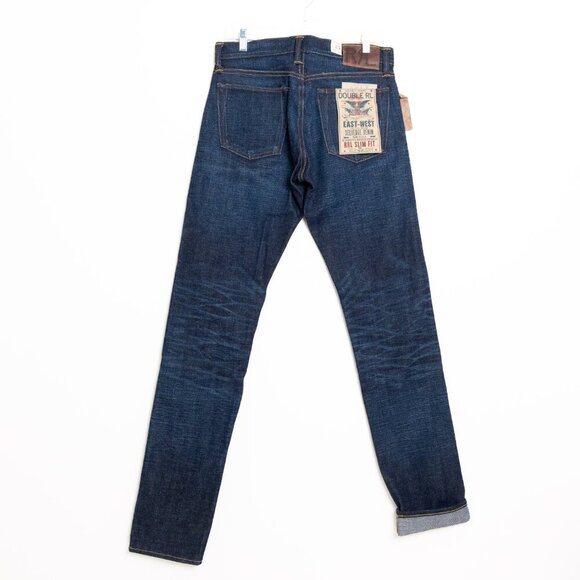 RRL Double RL High Slim East-West Japanese Selvedge Denim Jeans Blue Mens 30x34 - Picture 2 of 14